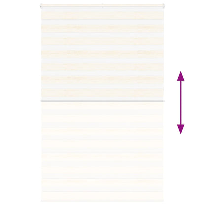 vidaXL Doppelrollo Marmorbeige 140x230cm Stoffbreite 135,9 cm Polyester