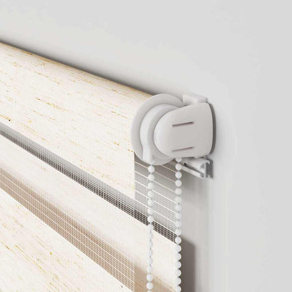 Doppelrollo Marmorbeige 145x230cm Stoffbreite 140,9 cm Polyester