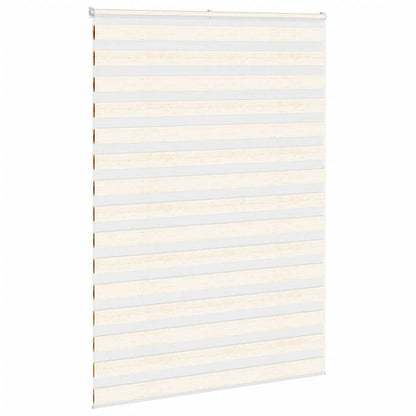 vidaXL Doppelrollo Marmorbeige 165x230cm Stoffbreite 160,9 cm Polyester