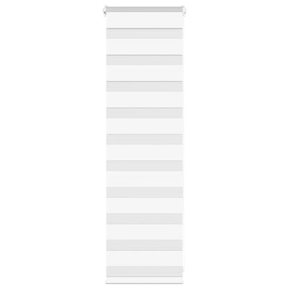 vidaXL Doppelrollo Weiß 40x100 cm Stoffbreite 35,9 cm Polyester