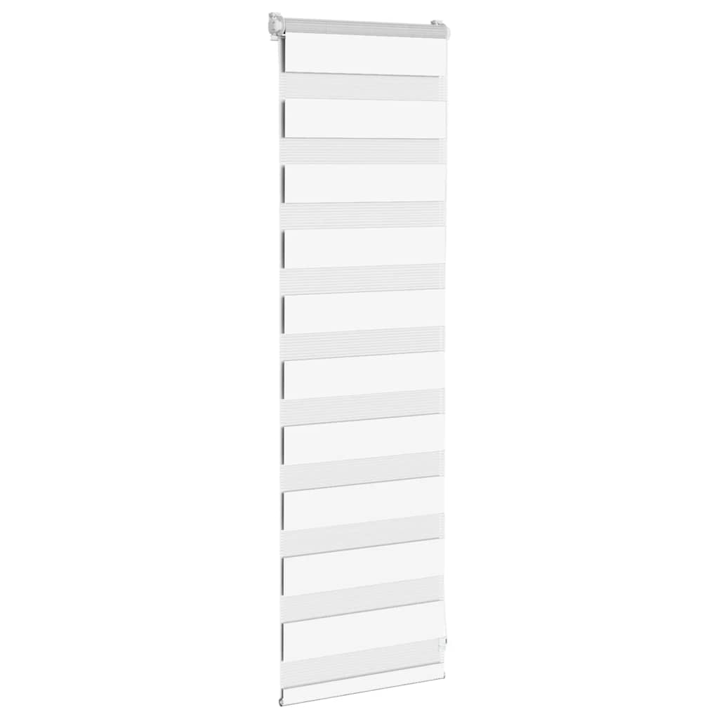 vidaXL Doppelrollo Weiß 40x100 cm Stoffbreite 35,9 cm Polyester