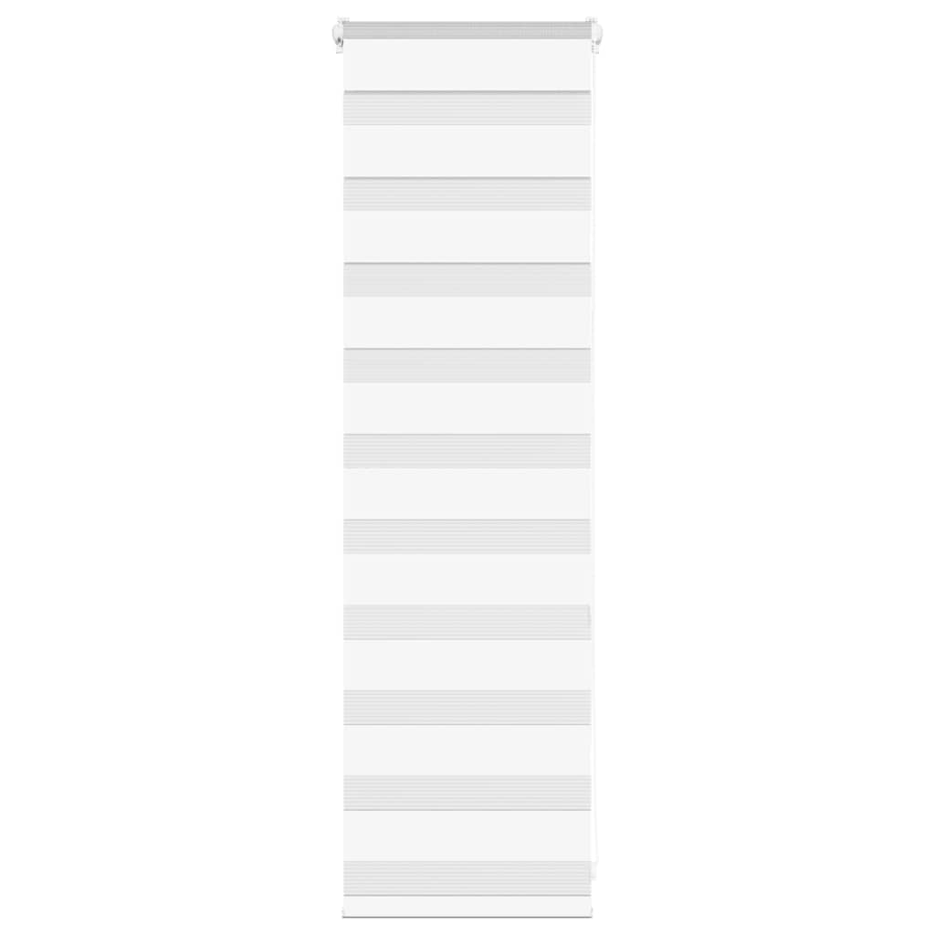 vidaXL Doppelrollo Weiß 45x100 cm Stoffbreite 40,9 cm Polyester