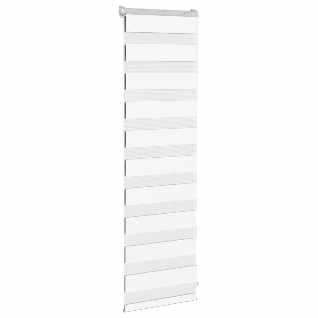 vidaXL Doppelrollo Weiß 45x100 cm Stoffbreite 40,9 cm Polyester