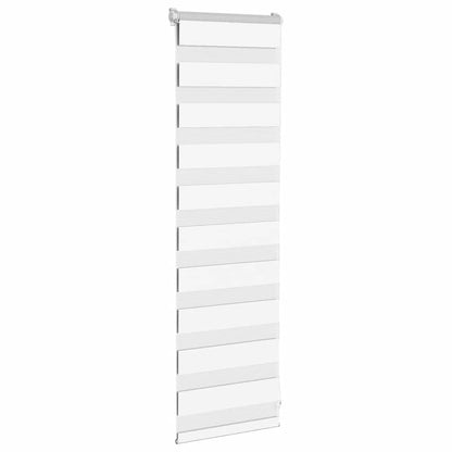 vidaXL Doppelrollo Weiß 45x100 cm Stoffbreite 40,9 cm Polyester