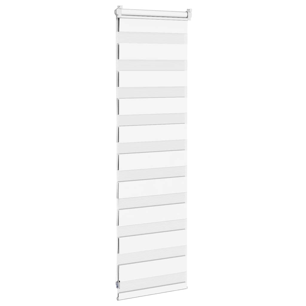 vidaXL Doppelrollo Weiß 45x100 cm Stoffbreite 40,9 cm Polyester
