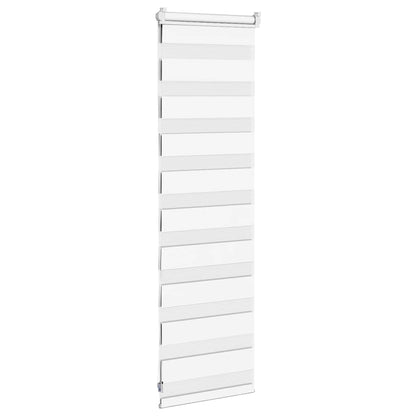 vidaXL Doppelrollo Weiß 45x100 cm Stoffbreite 40,9 cm Polyester