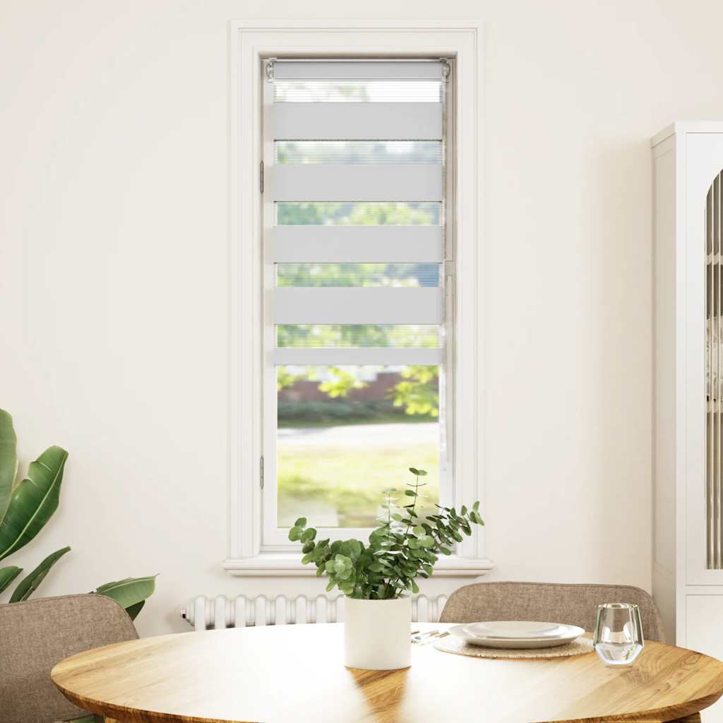 Doppelrollo Weiß 50x100 cm Stoffbreite 45,9 cm Polyester