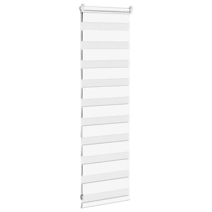 vidaXL Doppelrollo Weiß 50x100 cm Stoffbreite 45,9 cm Polyester