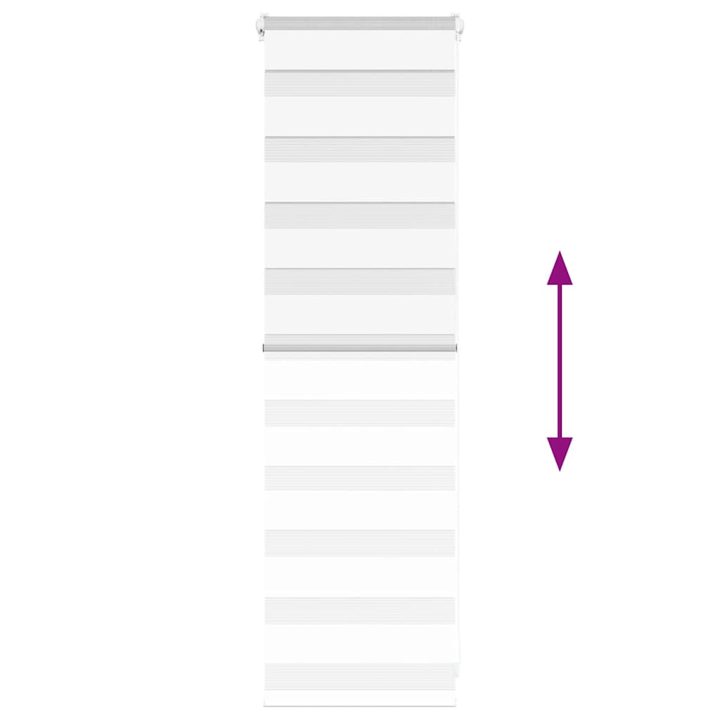 Doppelrollo Weiß 50x100 cm Stoffbreite 45,9 cm Polyester