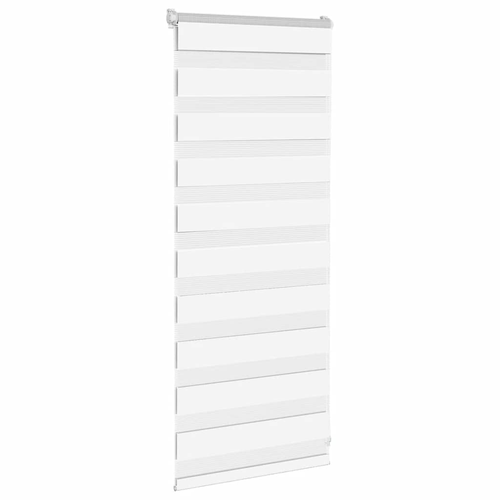vidaXL Doppelrollo Weiß 55x100 cm Stoffbreite 50,9 cm Polyester