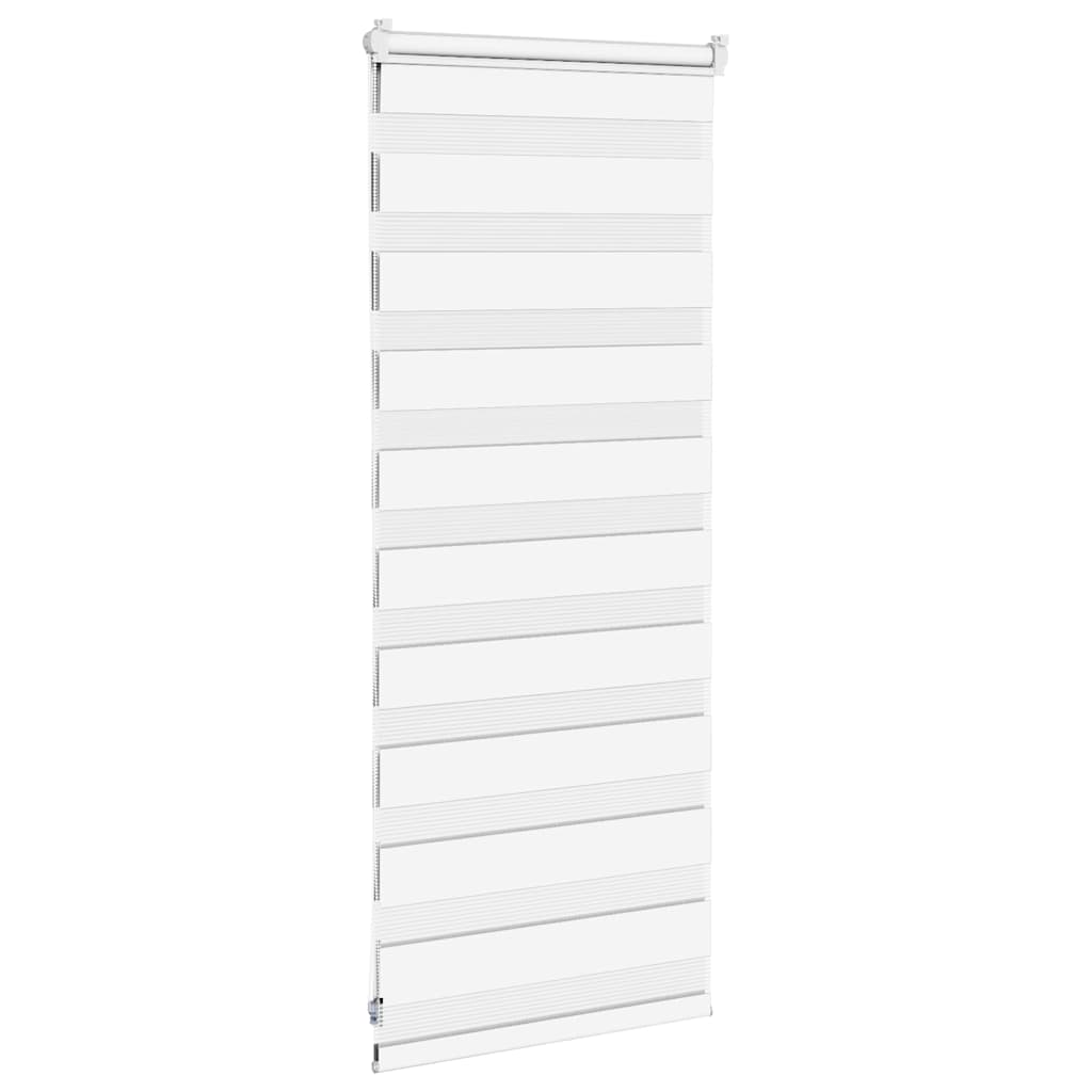 vidaXL Doppelrollo Weiß 55x100 cm Stoffbreite 50,9 cm Polyester