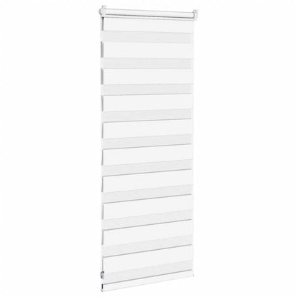 vidaXL Store enrouleur double blanc 60x100 cm Largeur du tissu 55,9 cm Polyester