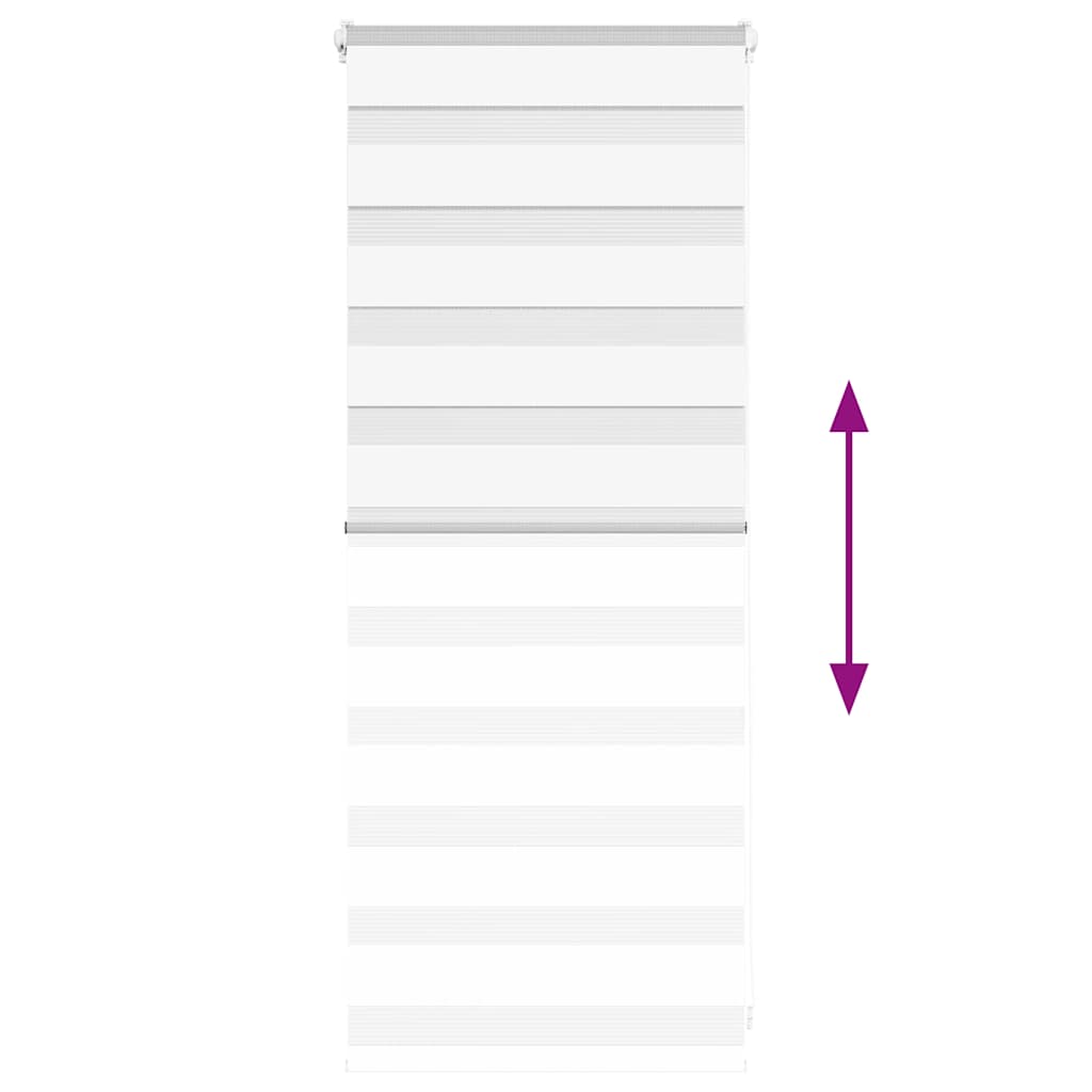 Doppelrollo Weiß 65x100 cm Stoffbreite 60,9 cm Polyester