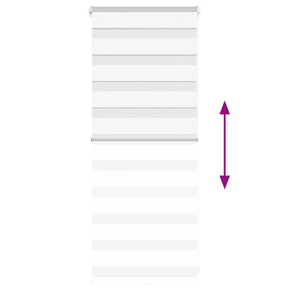 Doppelrollo Weiß 65x100 cm Stoffbreite 60,9 cm Polyester