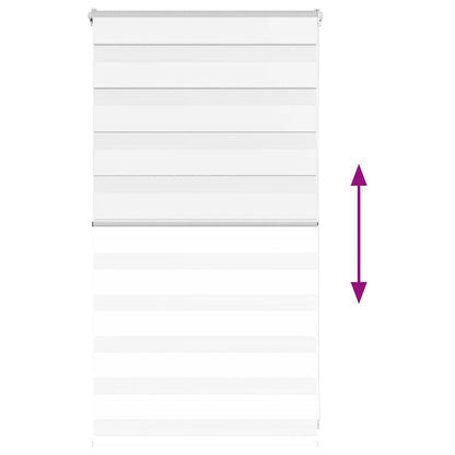 Doppelrollo Weiß 75x100 cm Stoffbreite 70,9 cm Polyester