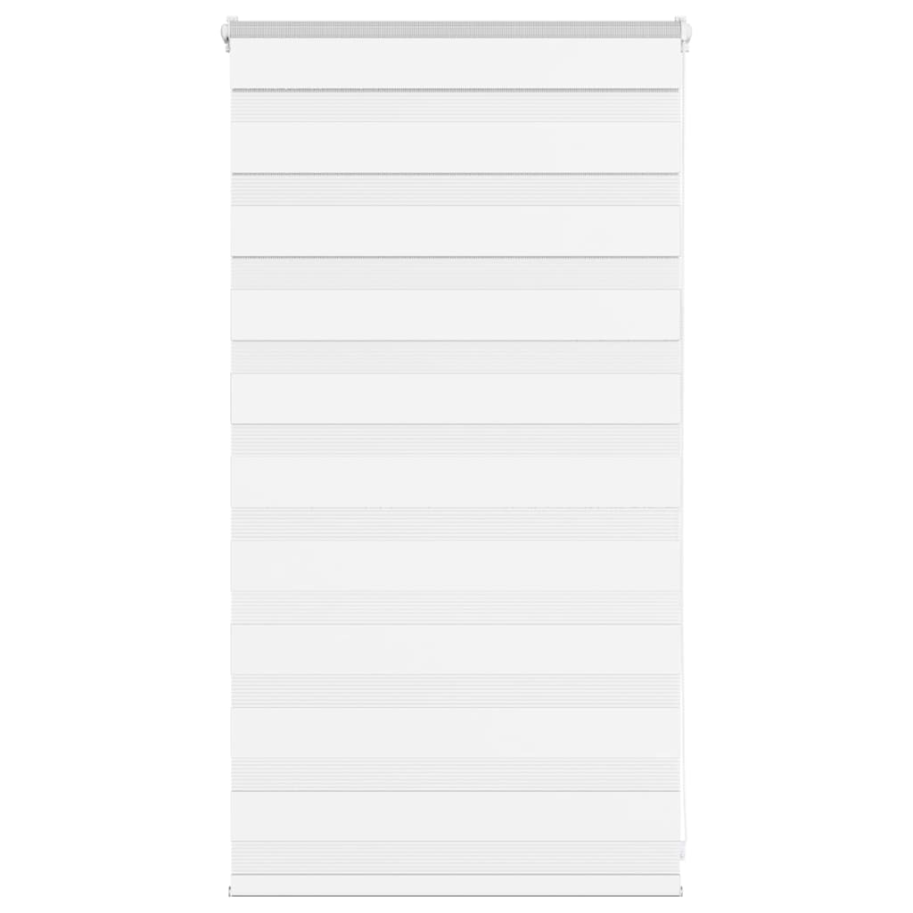 vidaXL Doppelrollo Weiß 80x100 cm Stoffbreite 75,9 cm Polyester