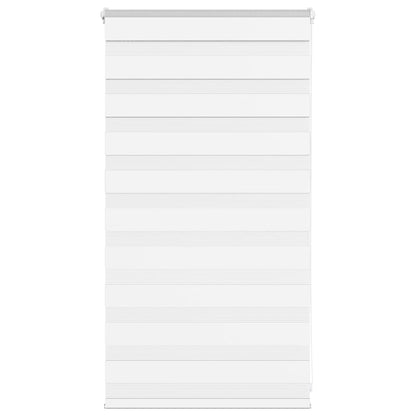 vidaXL Doppelrollo Weiß 80x100 cm Stoffbreite 75,9 cm Polyester