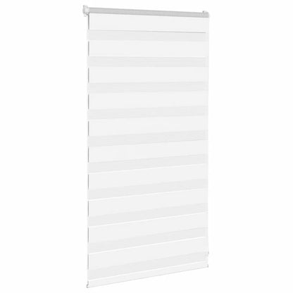 vidaXL Doppelrollo Weiß 80x100 cm Stoffbreite 75,9 cm Polyester