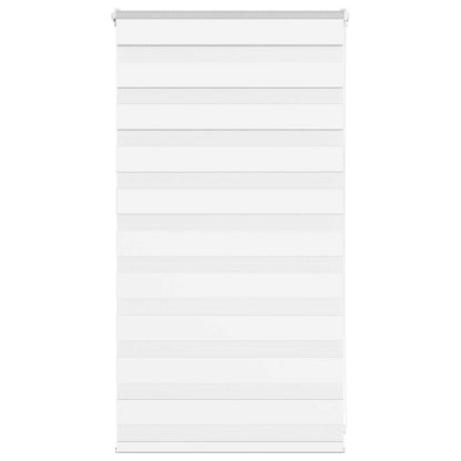 vidaXL Doppelrollo Weiß 90x100 cm Stoffbreite 85,9 cm Polyester