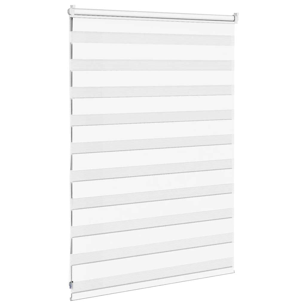 vidaXL Doppelrollo Weiß 95x100 cm Stoffbreite 90,9 cm Polyester
