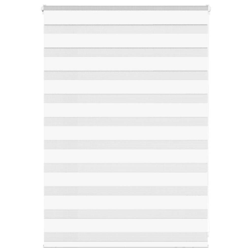 vidaXL Doppelrollo Weiß 105x100 cm Stoffbreite 100,9 cm Polyester