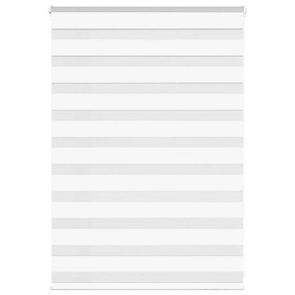 vidaXL Doppelrollo Weiß 105x100 cm Stoffbreite 100,9 cm Polyester