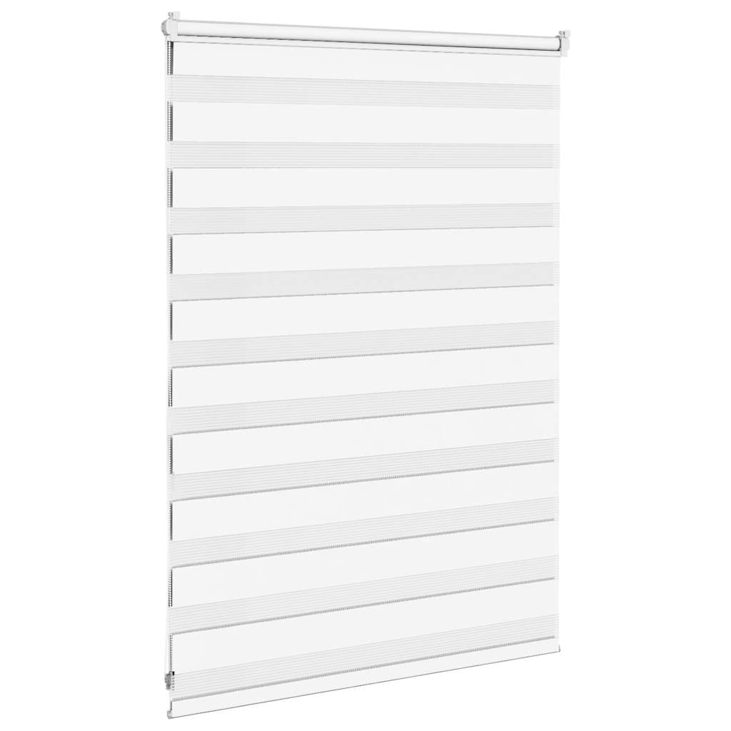 vidaXL Doppelrollo Weiß 105x100 cm Stoffbreite 100,9 cm Polyester