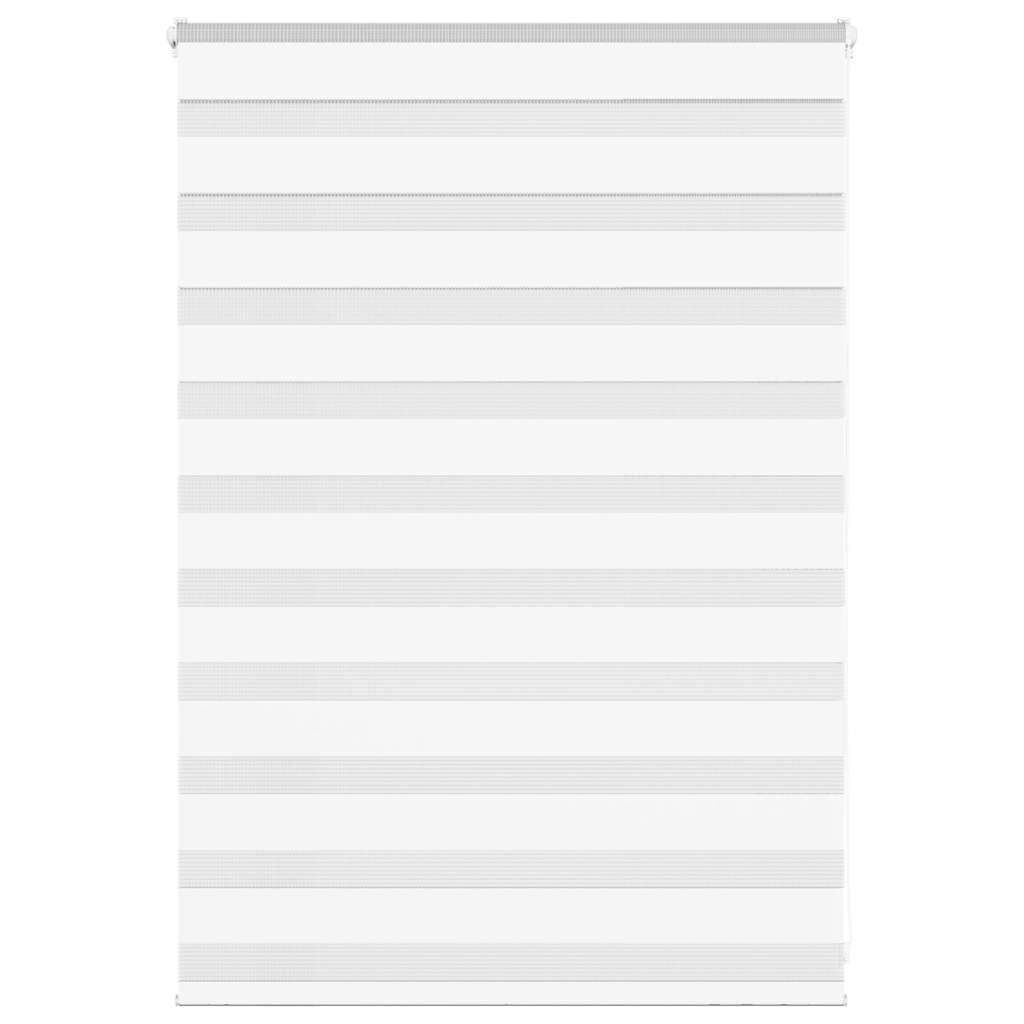 vidaXL Doppelrollo Weiß 110x100 cm Stoffbreite 105,9 cm Polyester