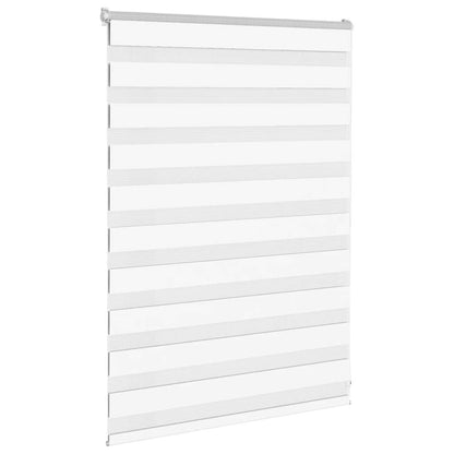 vidaXL Doppelrollo Weiß 110x100 cm Stoffbreite 105,9 cm Polyester