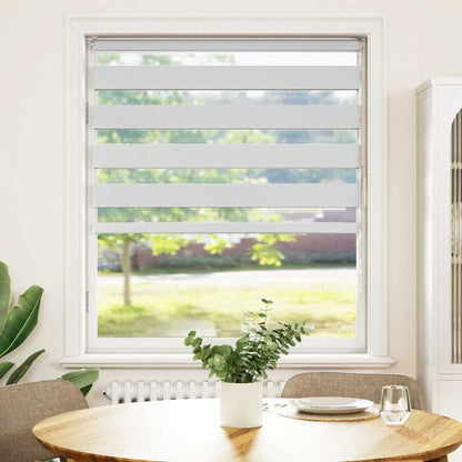 Doppelrollo Weiß 115x100 cm Stoffbreite 110,9 cm Polyester