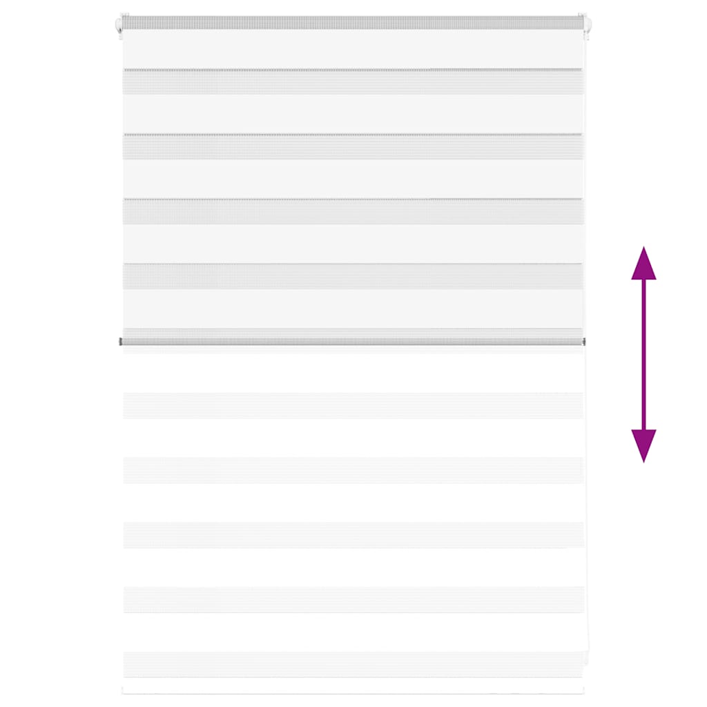 Doppelrollo Weiß 115x100 cm Stoffbreite 110,9 cm Polyester