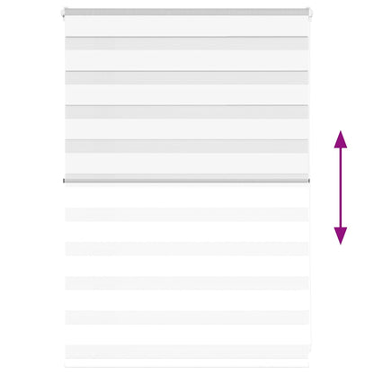 Doppelrollo Weiß 115x100 cm Stoffbreite 110,9 cm Polyester