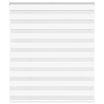 vidaXL Doppelrollo Weiß 120x100 cm Stoffbreite 115,9 cm Polyester