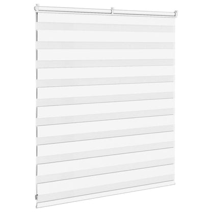 vidaXL Doppelrollo Weiß 120x100 cm Stoffbreite 115,9 cm Polyester