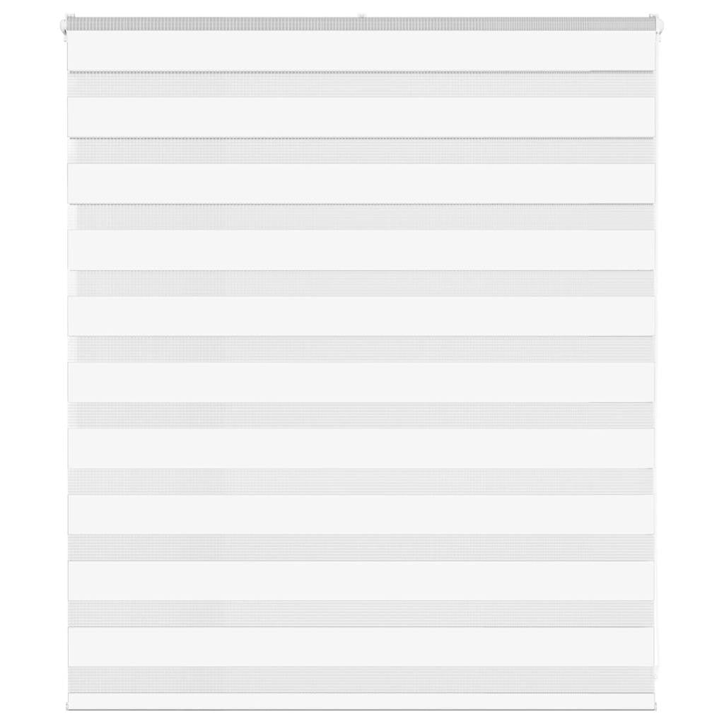 Doppelrollo Weiß 125x100 cm Stoffbreite 120,9 cm Polyester