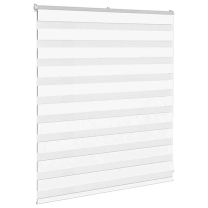 vidaXL Doppelrollo Weiß 130x100 cm Stoffbreite 125,9 cm Polyester