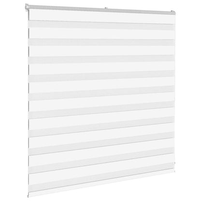 vidaXL Doppelrollo Weiß 140x100 cm Stoffbreite 135,9 cm Polyester