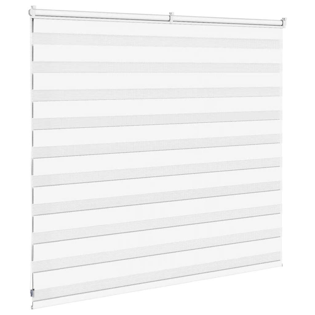 vidaXL Doppelrollo Weiß 155x100 cm Stoffbreite 150,9 cm Polyester