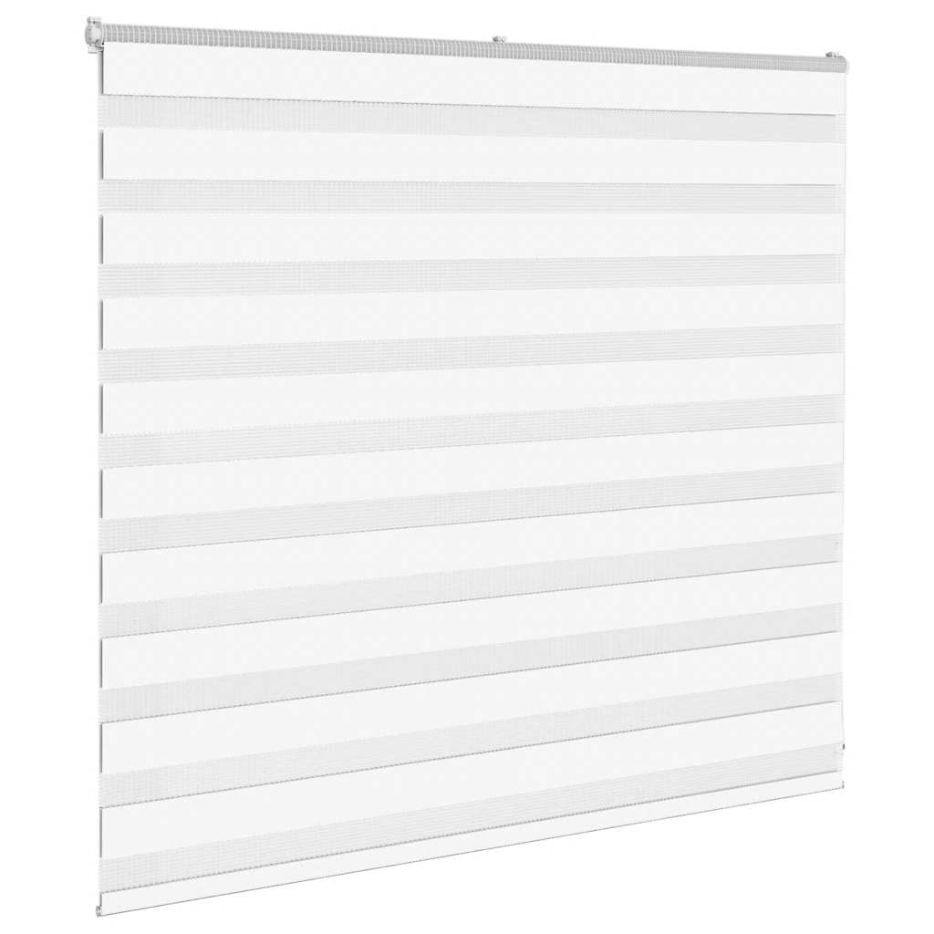 vidaXL Doppelrollo Weiß 165x100 cm Stoffbreite 160,9 cm Polyester