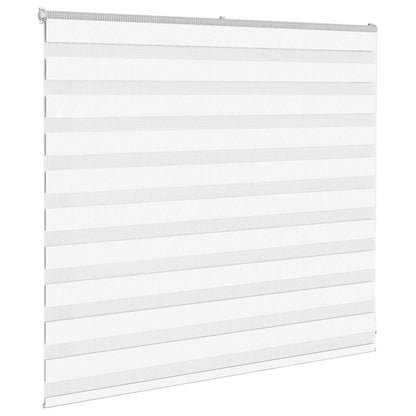vidaXL Doppelrollo Weiß 165x100 cm Stoffbreite 160,9 cm Polyester