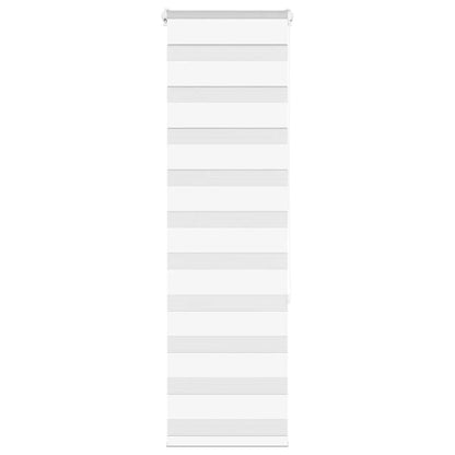 vidaXL Doppelrollo Weiß 45x150 cm Stoffbreite 40,9 cm Polyester