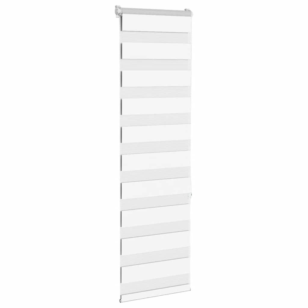 vidaXL Doppelrollo Weiß 45x150 cm Stoffbreite 40,9 cm Polyester