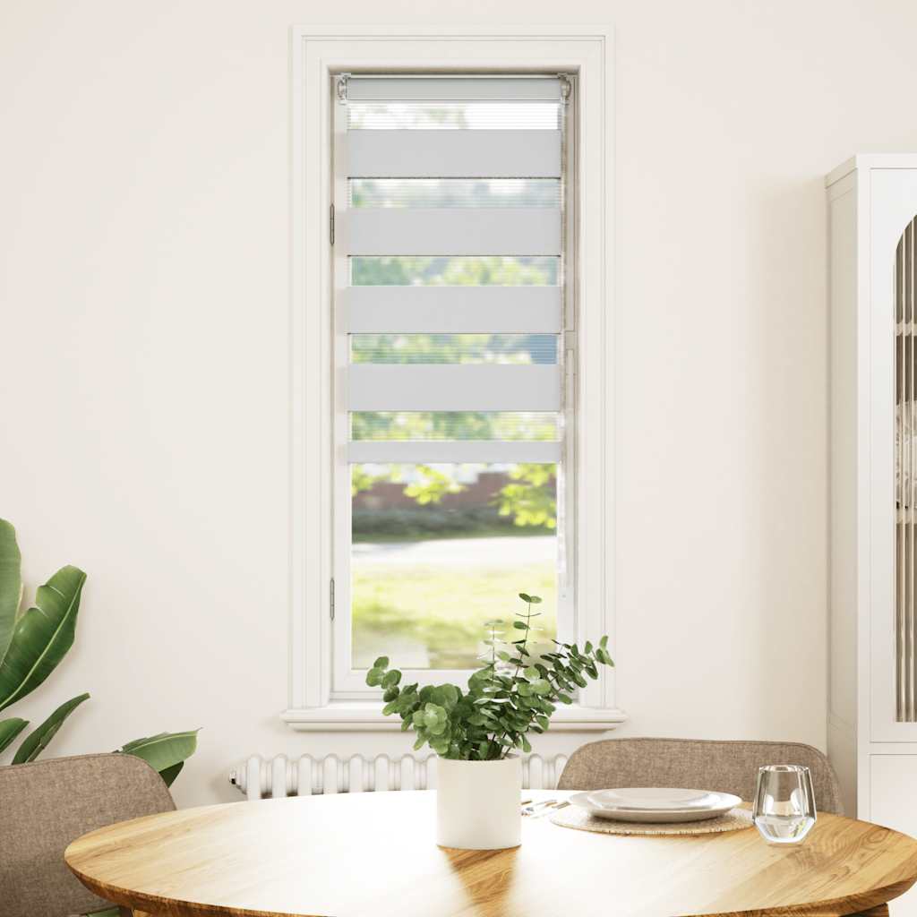 Doppelrollo Weiß 50x150 cm Stoffbreite 45,9 cm Polyester