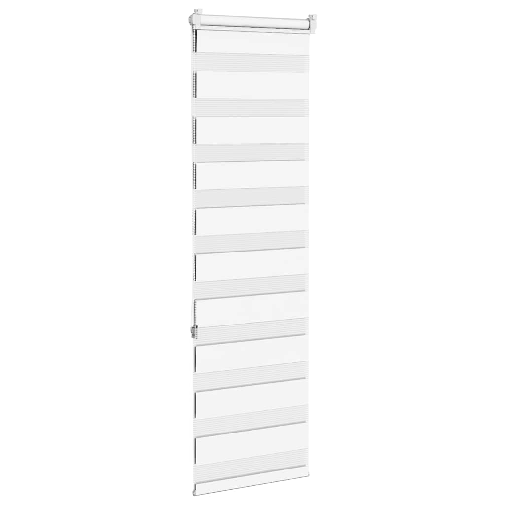 vidaXL Doppelrollo Weiß 50x150 cm Stoffbreite 45,9 cm Polyester