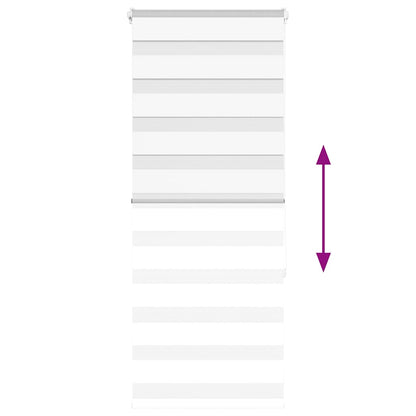 Doppelrollo Weiß 55x150 cm Stoffbreite 50,9 cm Polyester