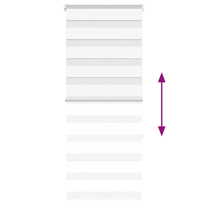 Doppelrollo Weiß 60x150 cm Stoffbreite 55,9 cm Polyester