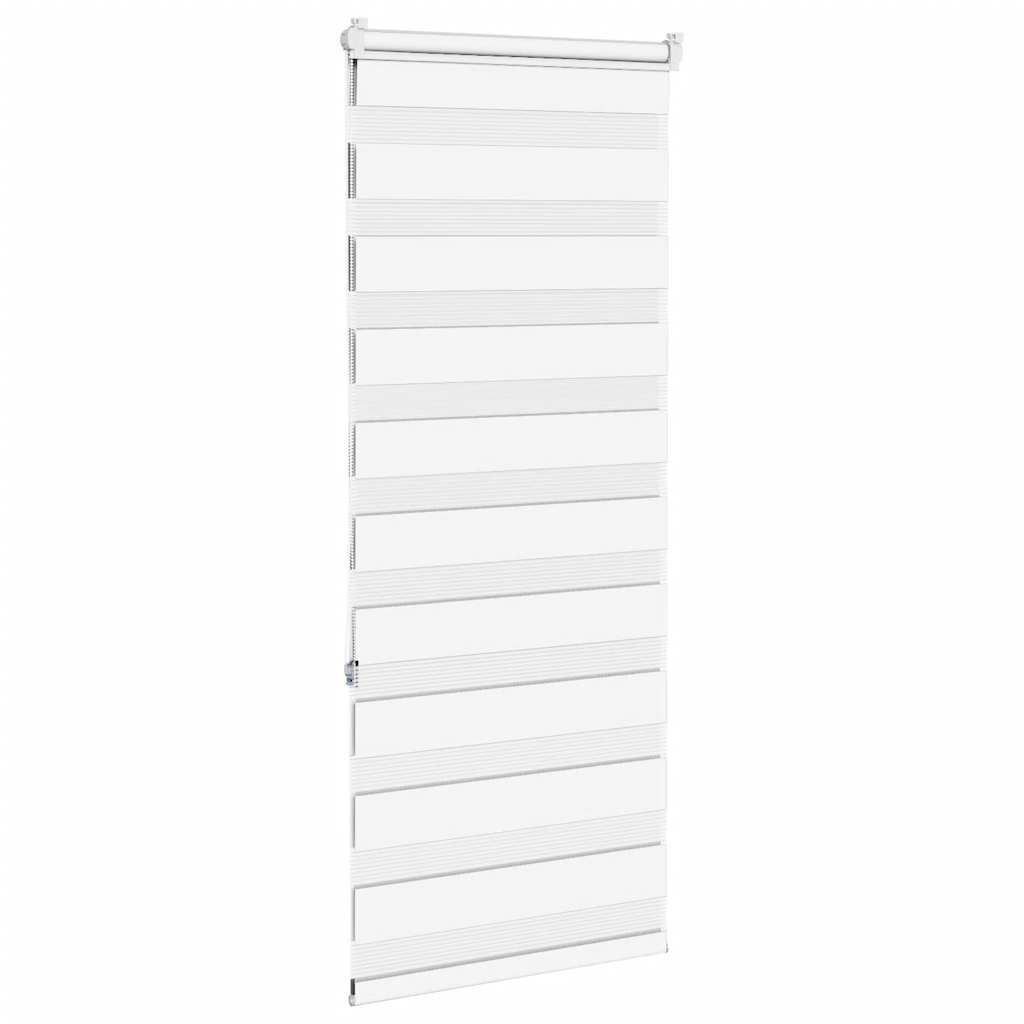 vidaXL Doppelrollo Weiß 65x150 cm Stoffbreite 60,9 cm Polyester