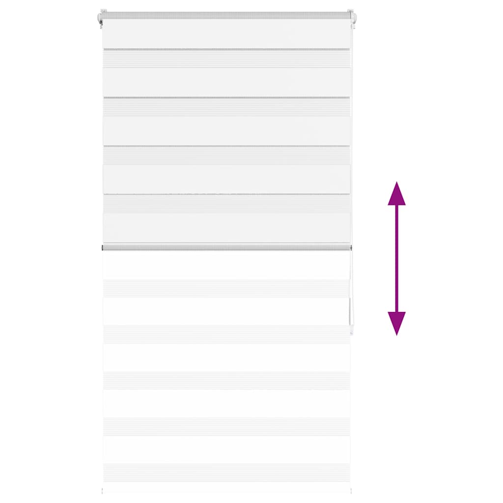 Doppelrollo Weiß 75x150 cm Stoffbreite 70,9 cm Polyester