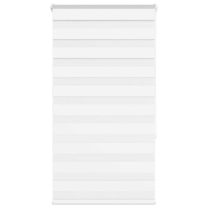 vidaXL Doppelrollo Weiß 80x150 cm Stoffbreite 75,9 cm Polyester