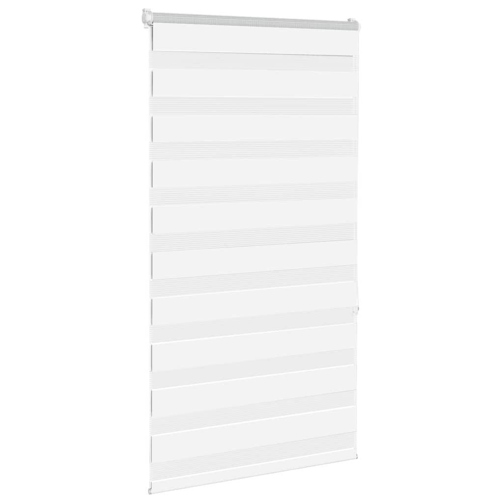 vidaXL Doppelrollo Weiß 80x150 cm Stoffbreite 75,9 cm Polyester
